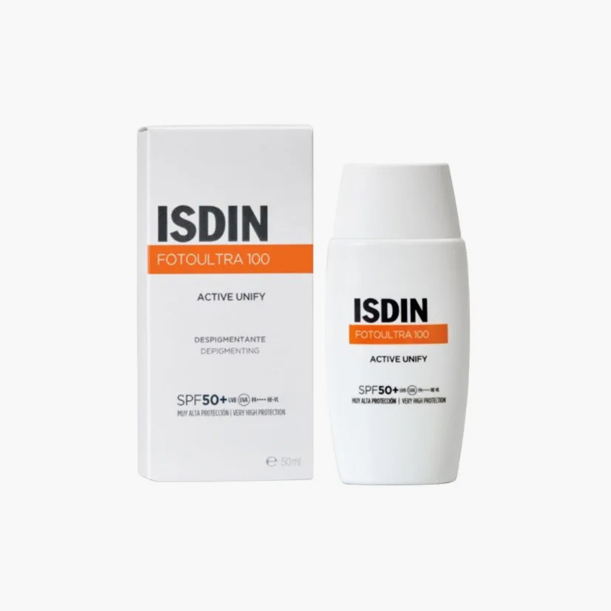 ISDIN FotoUltra 100 Active Unify Fusion Fluid SPF50+ UVA Sunscreen 50ml