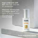 ISDIN FotoProtector Fusion Water Magic Repair SPF50 PA++++ UVA Sunscreen 50ml how to use
