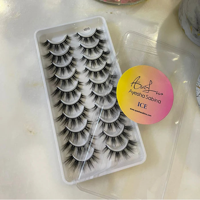 Ayesha Sabina Ice Eyelashes Pack Of 10