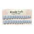 Beauty Nails Square Press On-Nails 24 Pieces