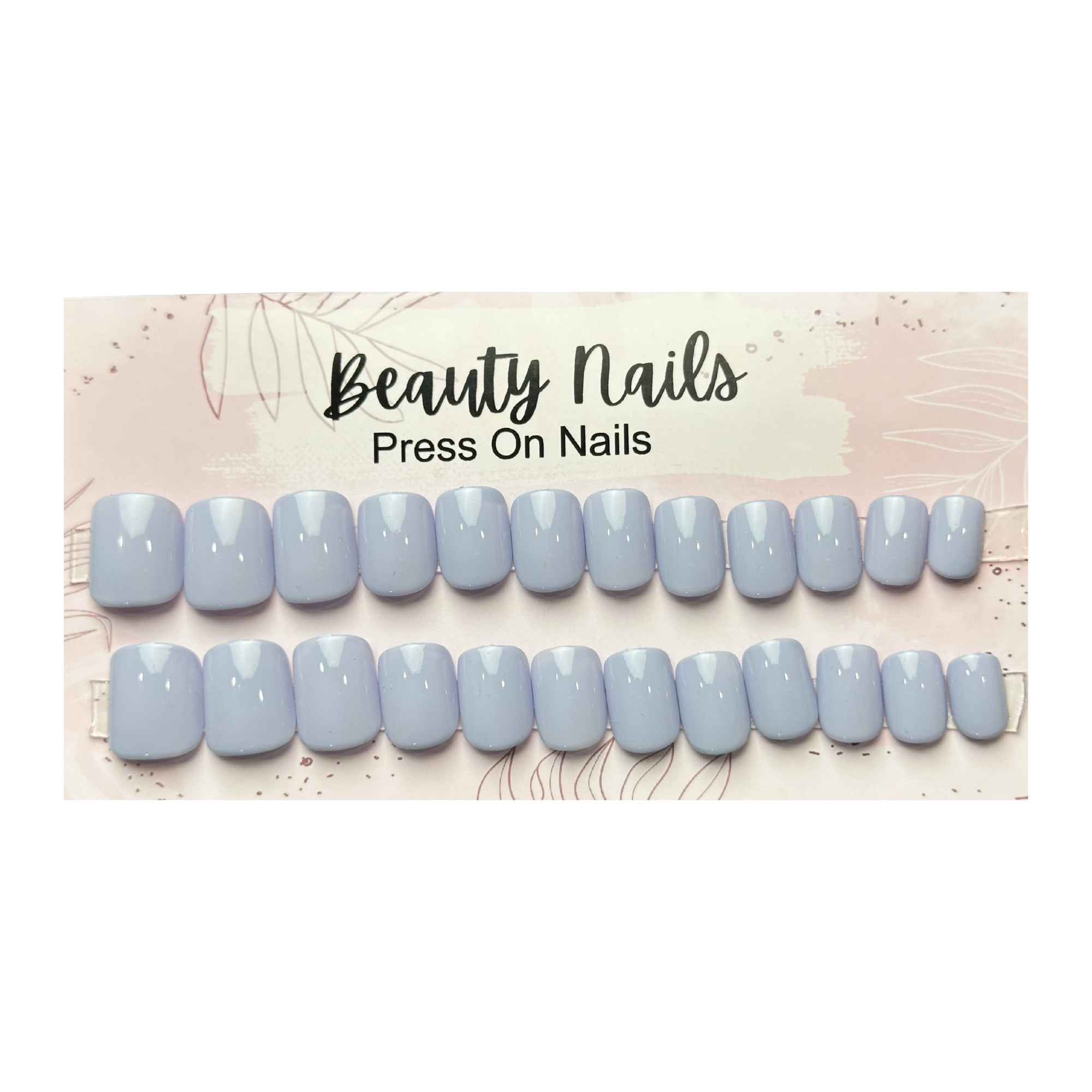 Beauty Nails Square Press On-Nails 24 Pieces