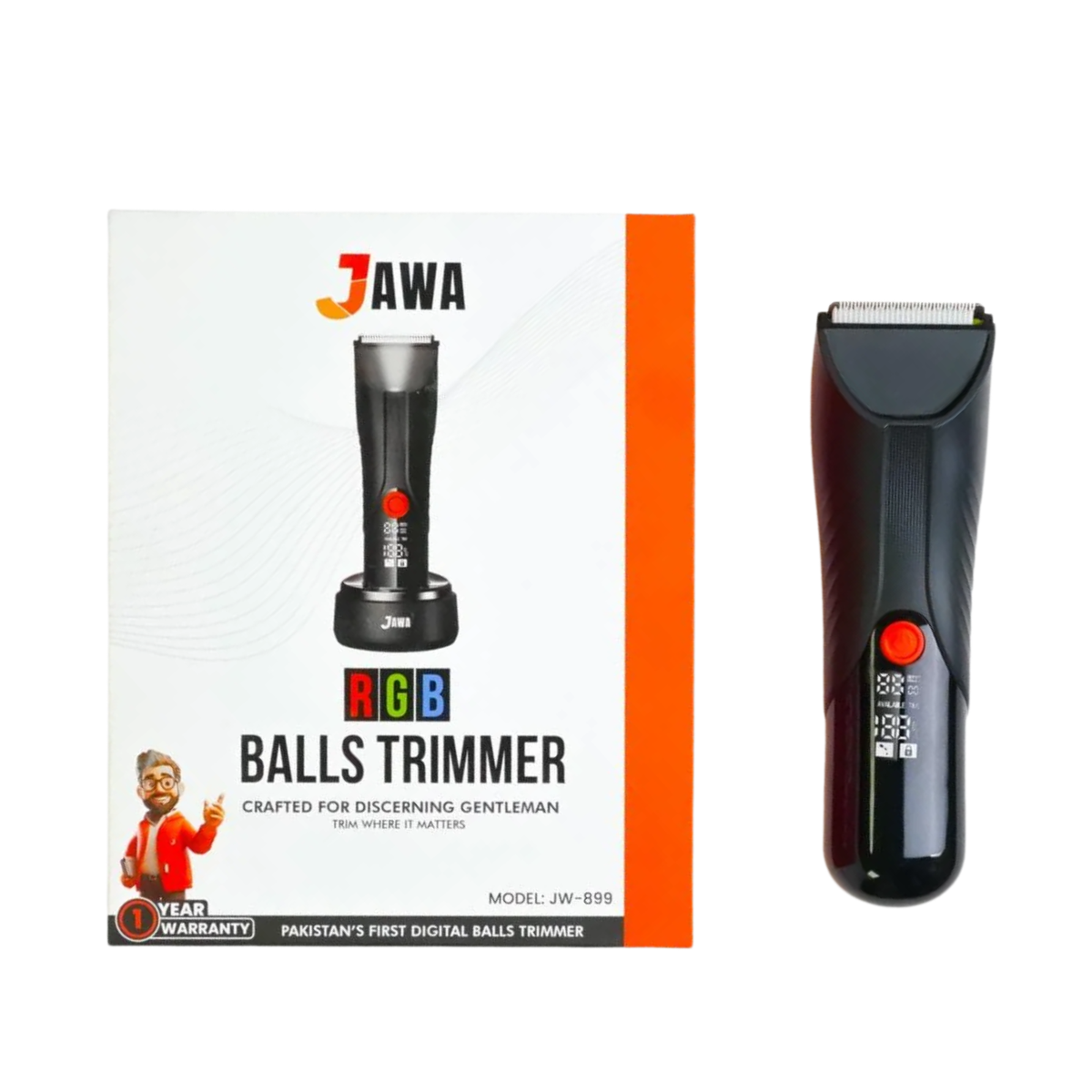 Jawa RGB Balls 2 In 1 Beard & Body Trimmer JW-899