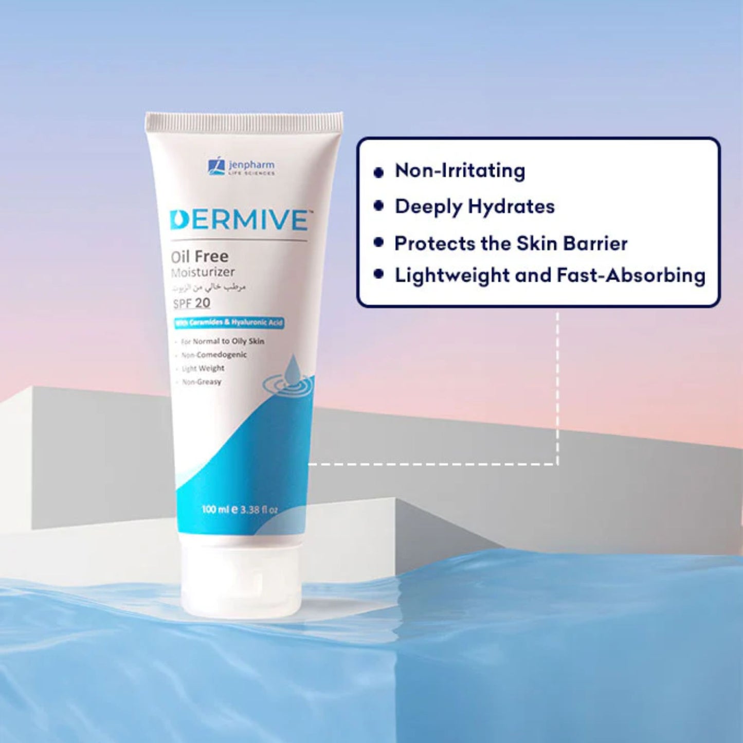 Jenpharm DermiVe Oil Free Moisturizer SPF20 100ml