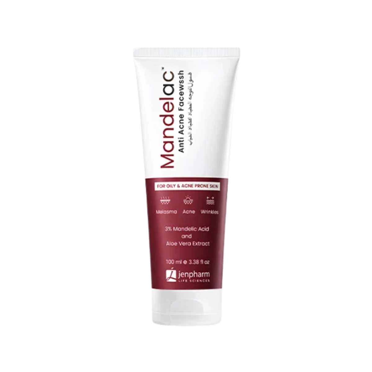 Jenpharm MandelacAC Anti Acne Face Wash For Oily Acne & Prone Skin 100ml
