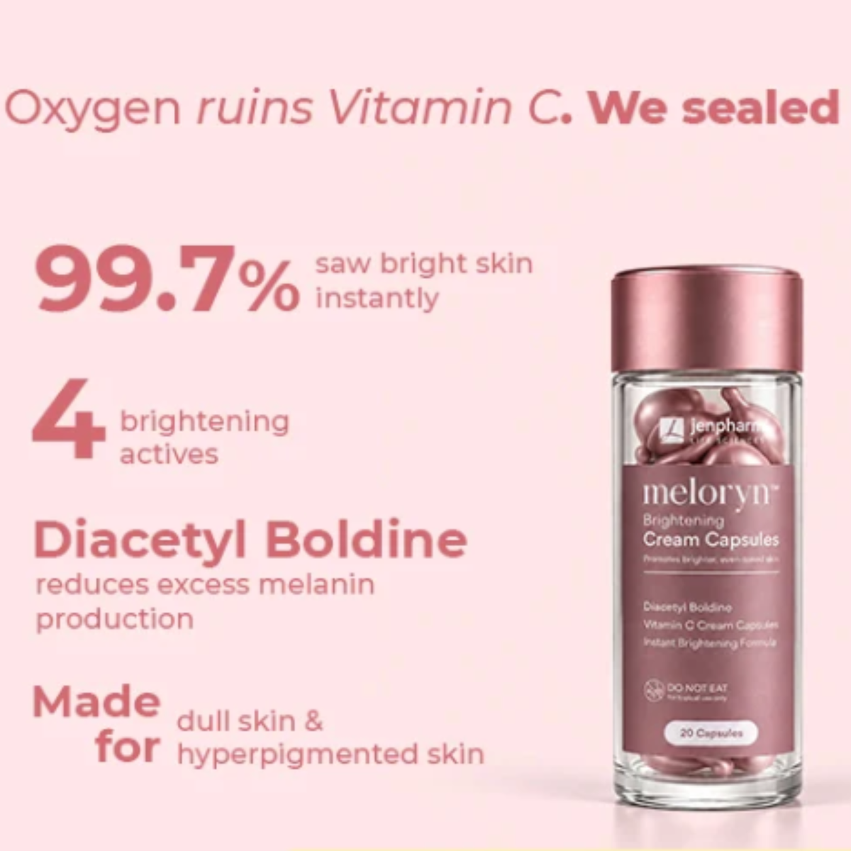 Jenpharm Meloryn Brightening Cream Capsules