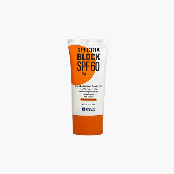 Spectra Block Broad Spectrum Sunblock Cream SPF60 PA++ 40gm