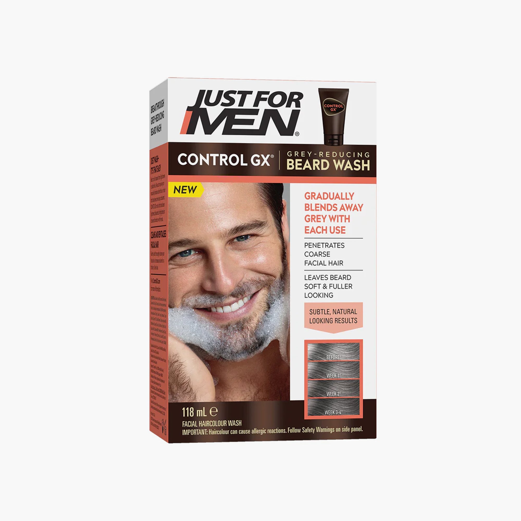 Just For Men Control GX Grey - Reducing Beard Wash 118ml