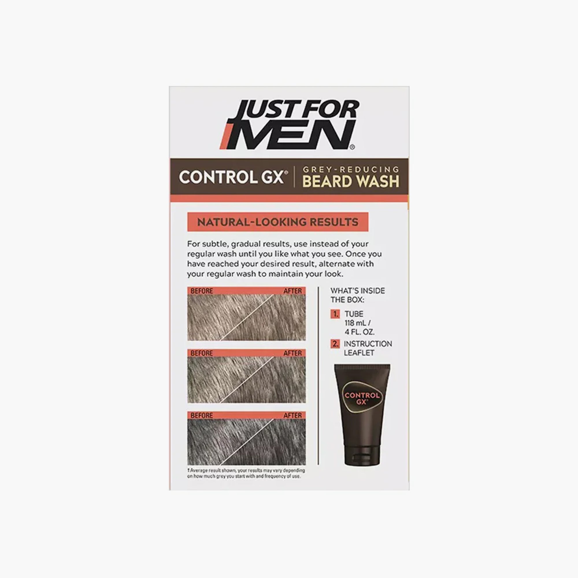 Just For Men Control GX Grey - Reducing Beard Wash 118ml