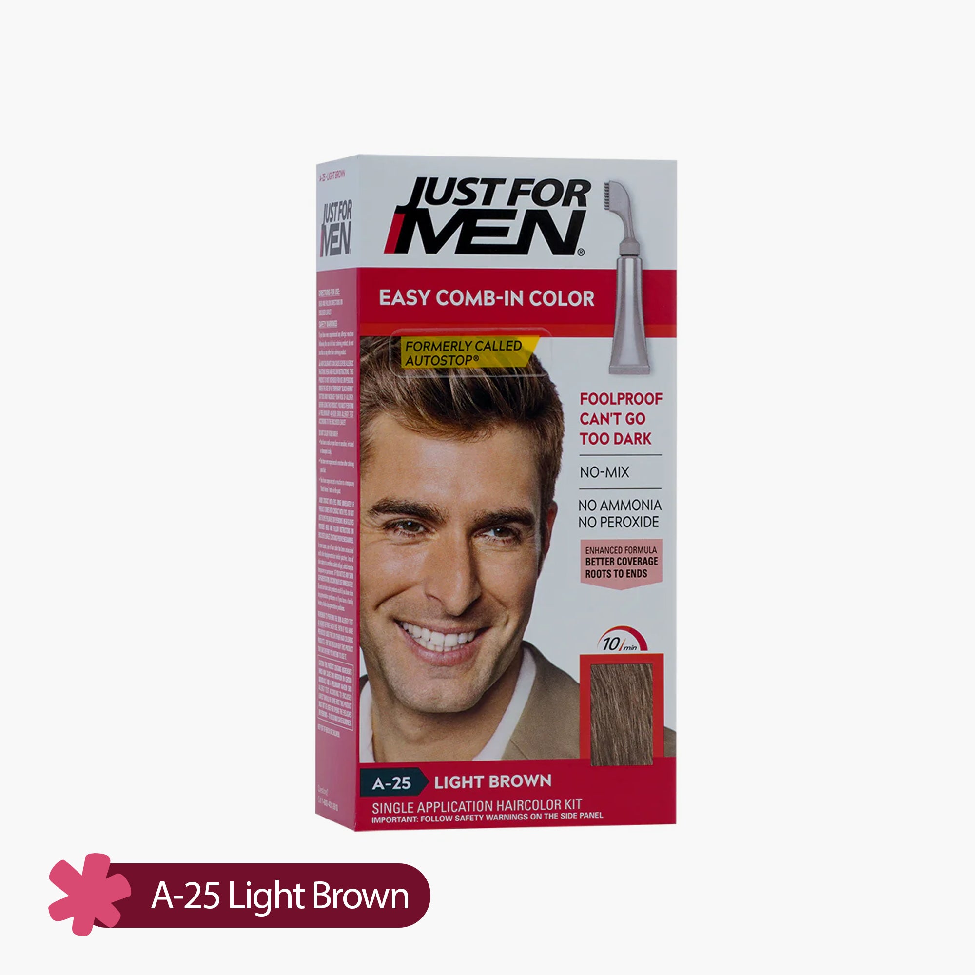 Just For Men Easy Comb-In Color A-25 Light Brown 1 Piece