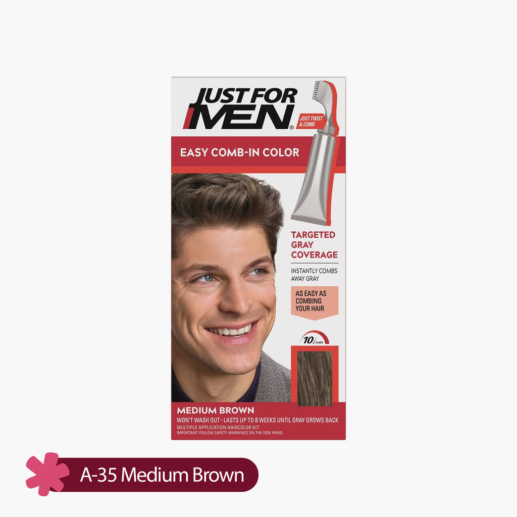 Just For Men Easy Comb-In Color A-35 Medium Brown 1 Piece