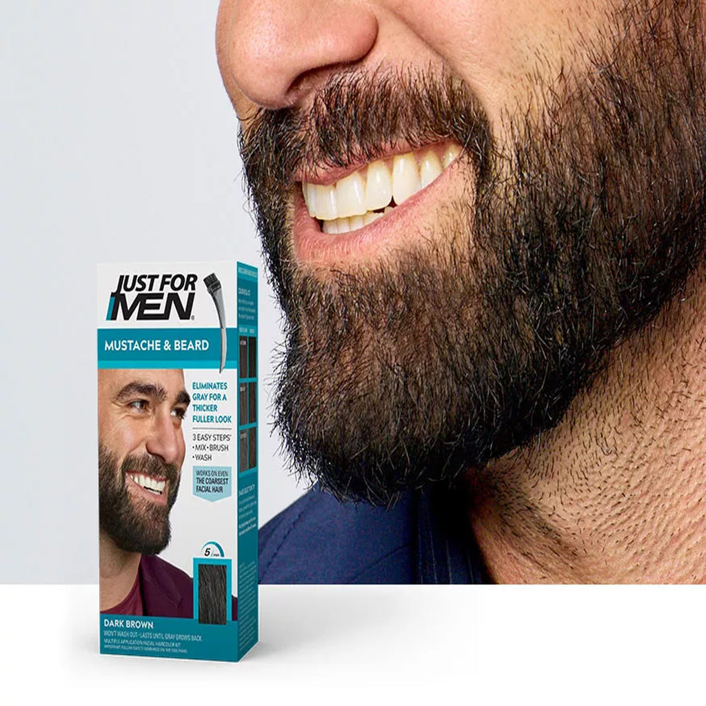 Just For Men Moustache & Beard Easy Brush-In Color M-45 Dark Brown 1 Piece