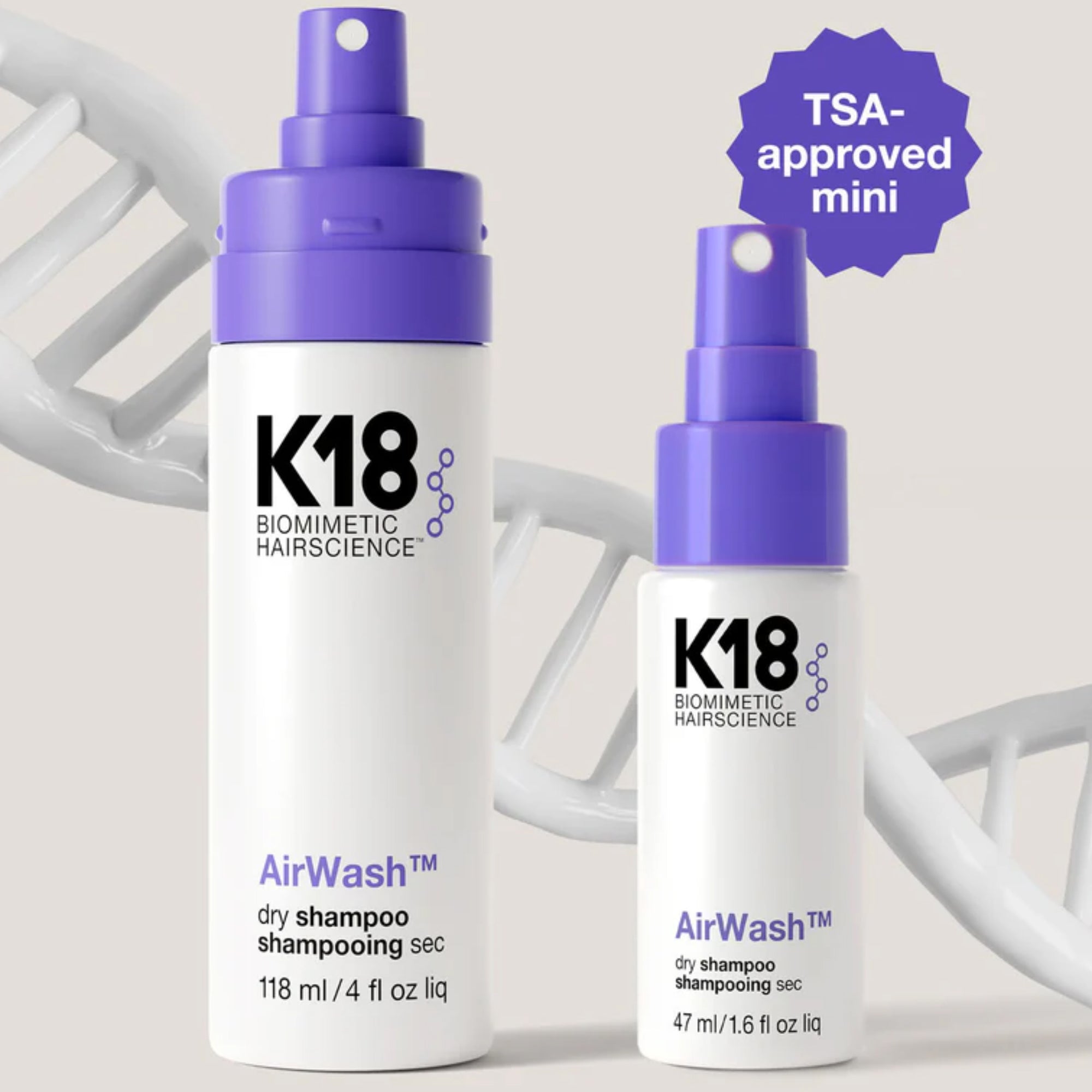 K18 Hair AirWash Dry Shampoo Mini 47ml