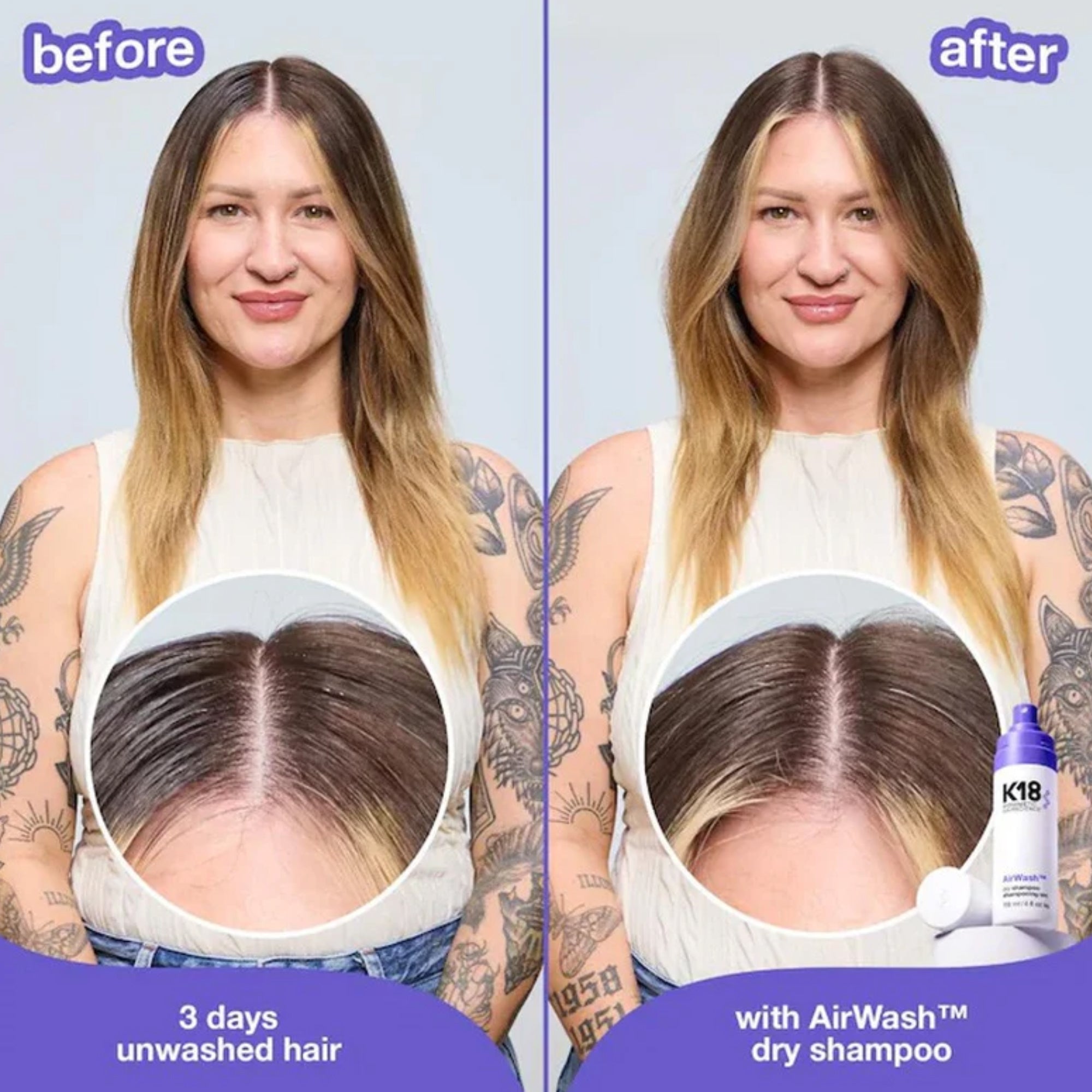 K18 Hair AirWash Dry Shampoo Mini 47ml