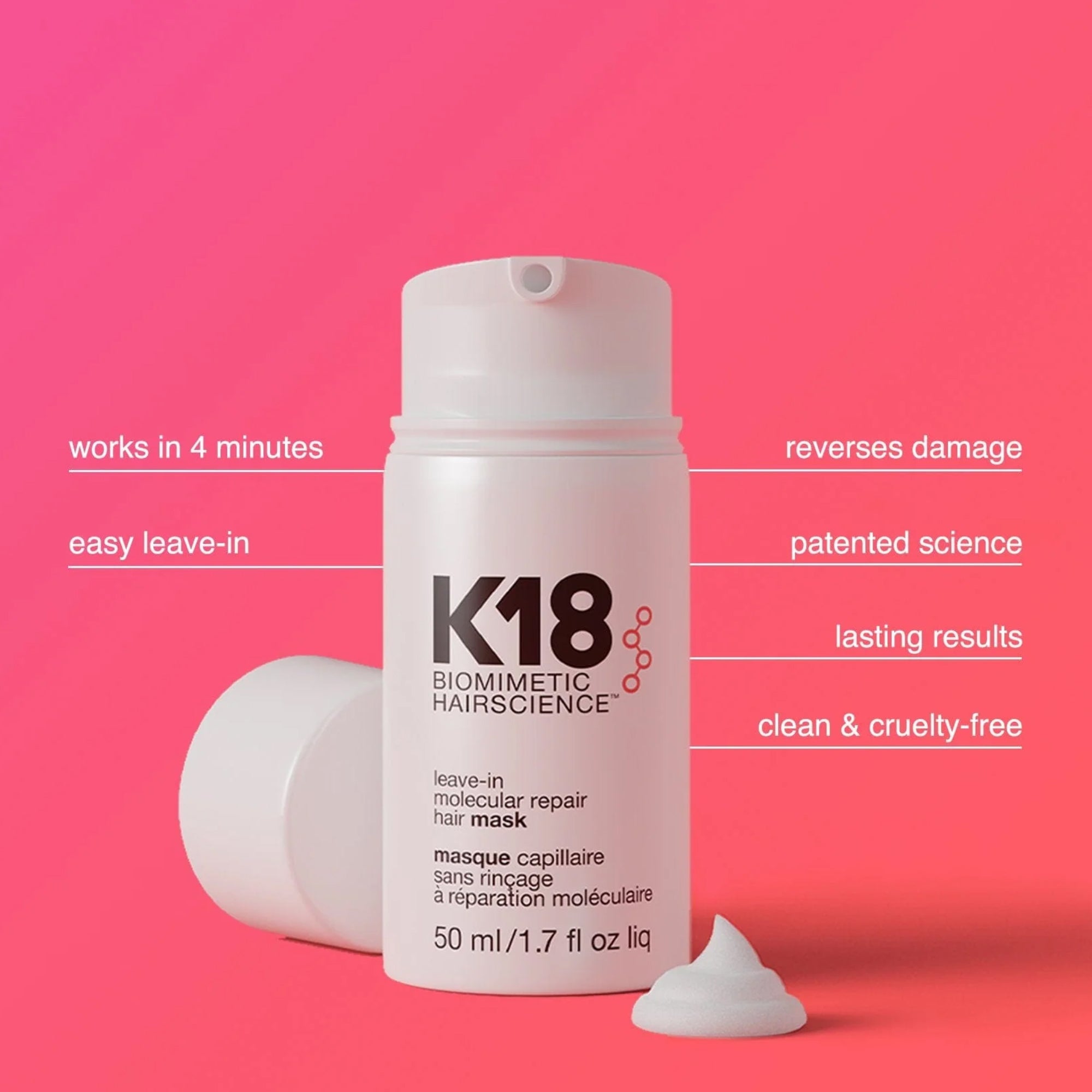 K18 Leave-In Molecular Repair Hair Mask 50ml