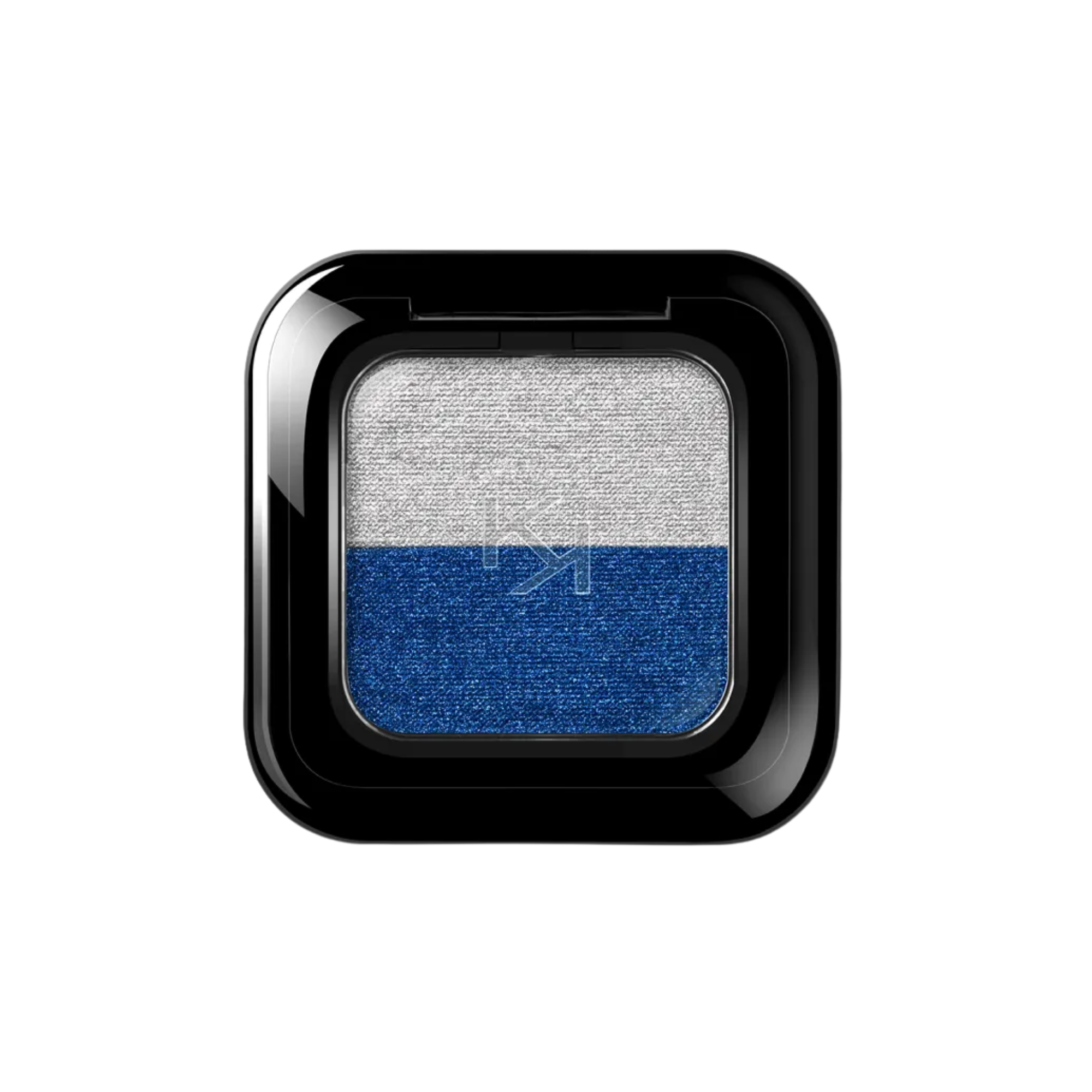 Kiko Milano Bright Duo Baked Eyeshadow Silver and Electric Blue 2.5gm