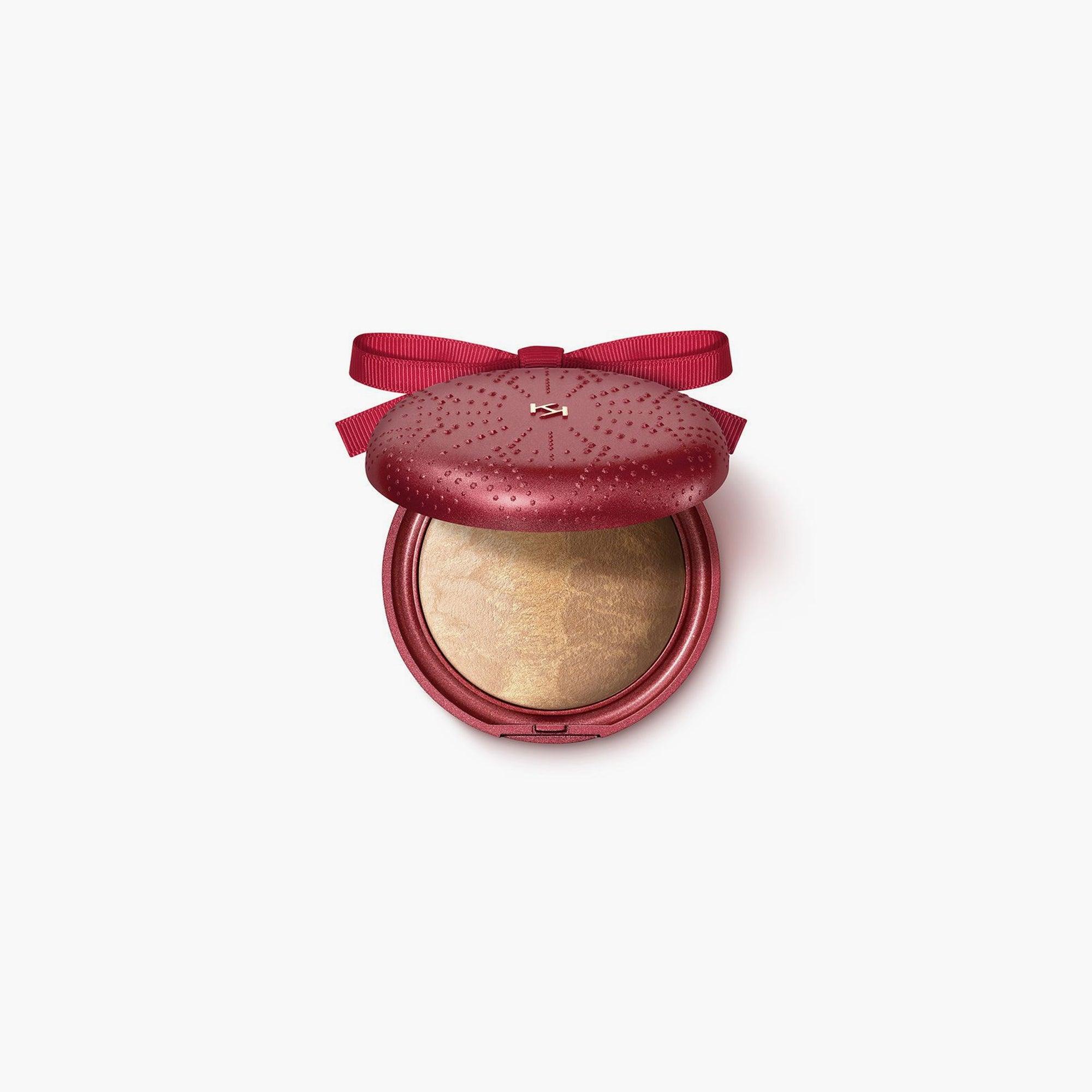 Kiko Milano Joyful Holiday Luxurious Baked Bronzer 01 Honey Holiday 7.5gm - TheSkinFit