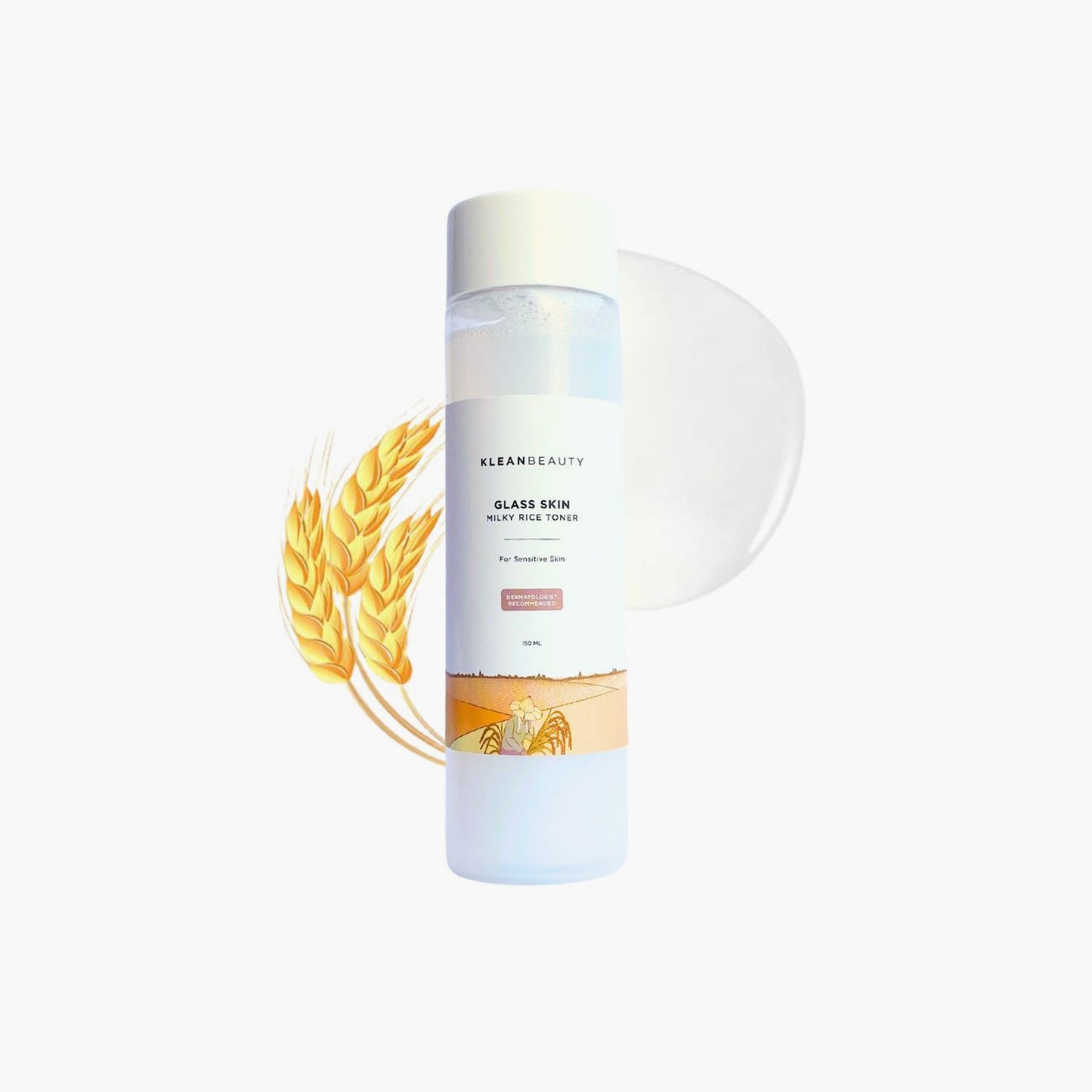 Klean Beauty Glass Skin Milky Rice Toner 150ml