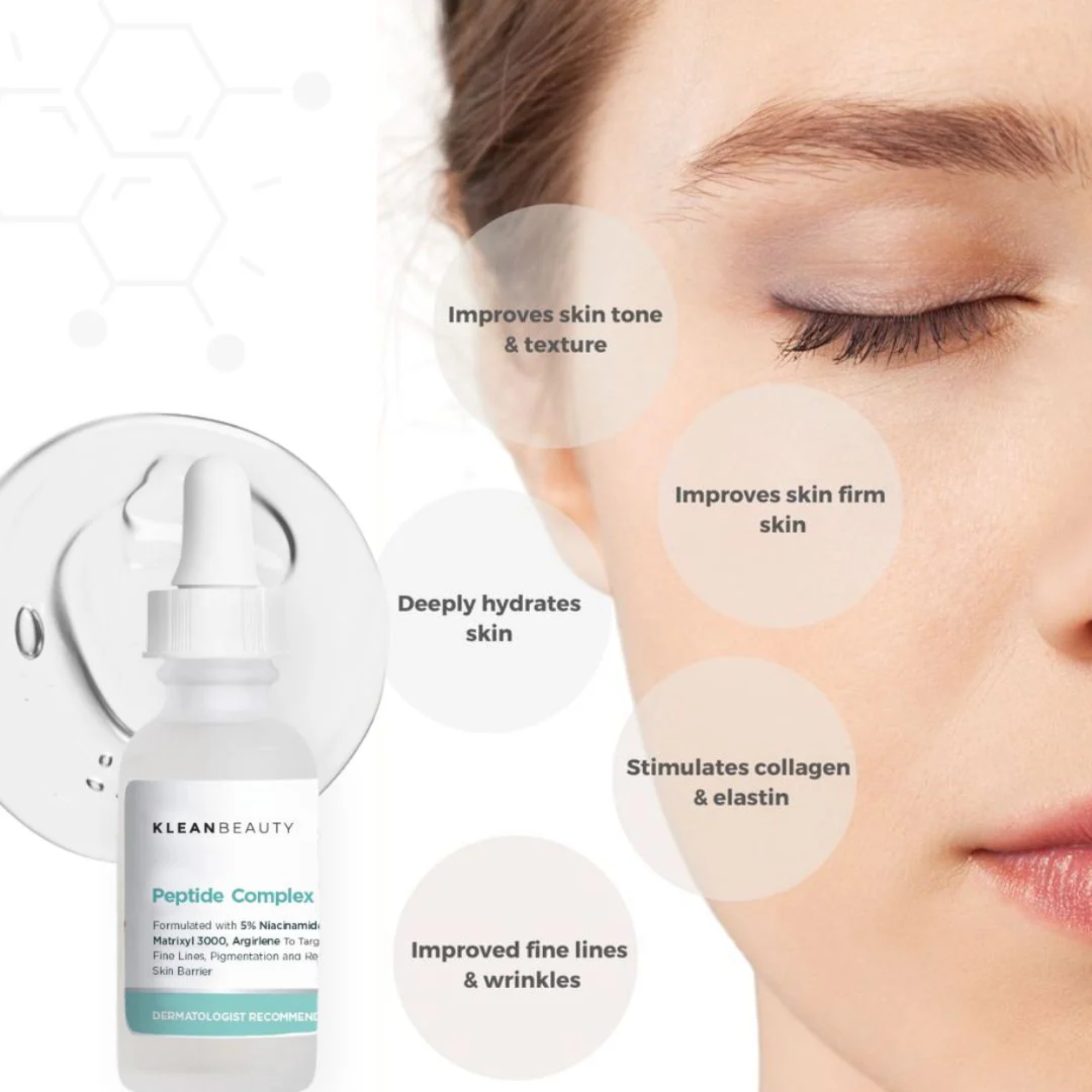 Klean Beauty Peptide Complex Serum 30ml