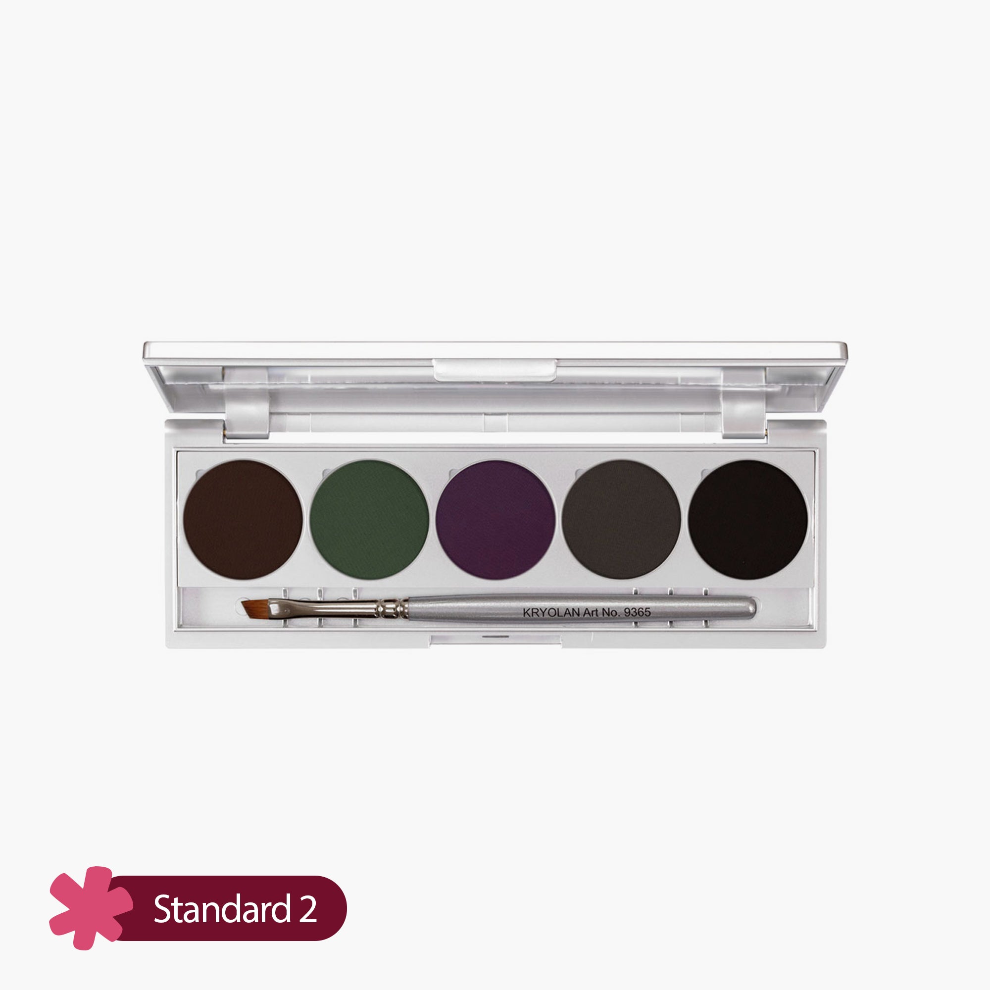 Kryolan Cake Eye Liner Set 5 Colors Magnetic Standard 2 7.5gm