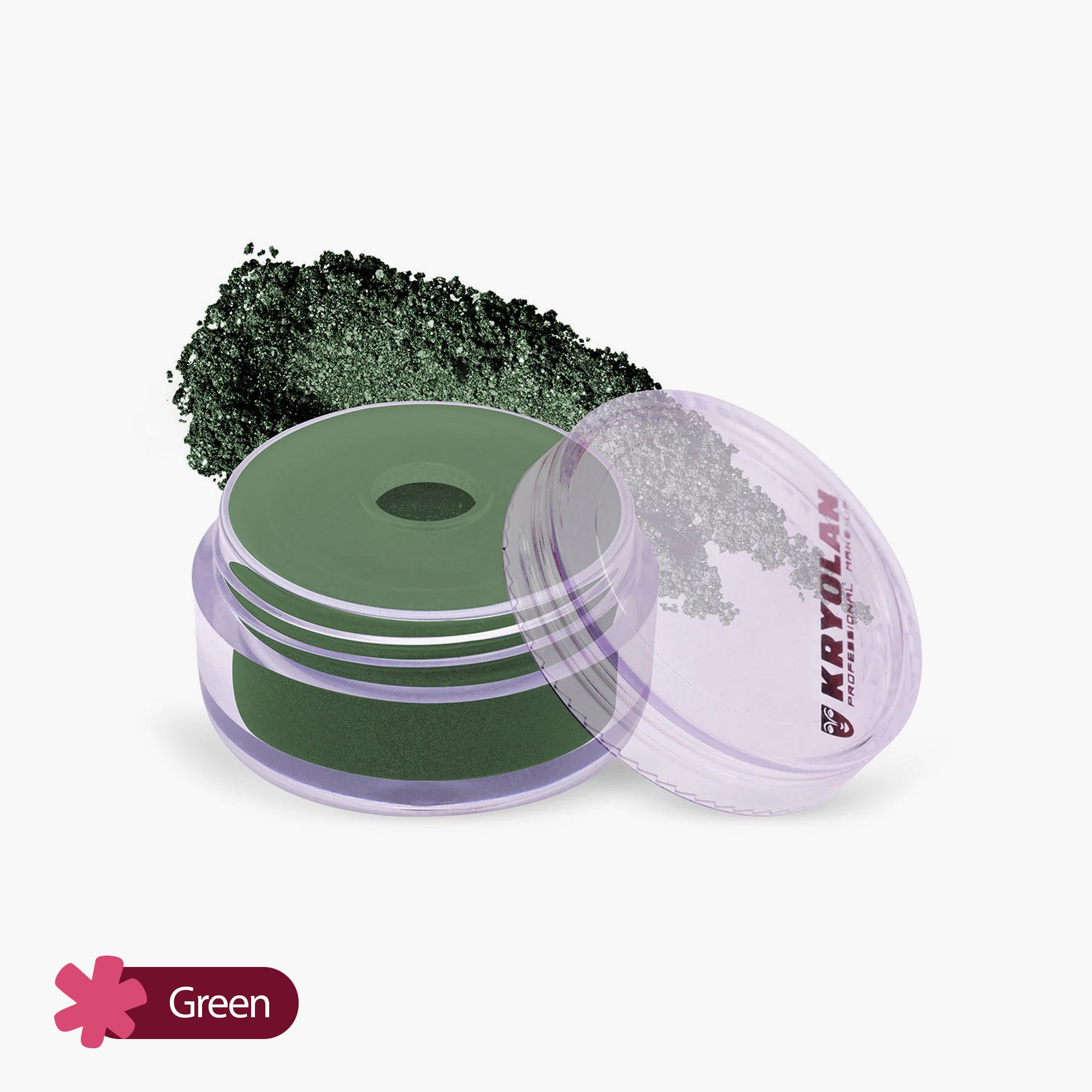 Kryolan Satin Powder Pearl Matte Green 3gm