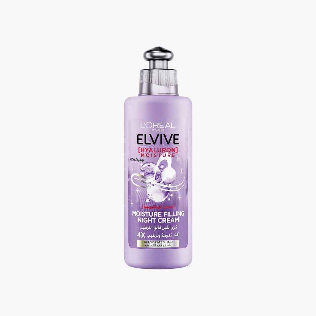 L'Oreal Paris Elvive Hyaluron Moisture Filling Night Cream For Dehydrated Hair 200ml