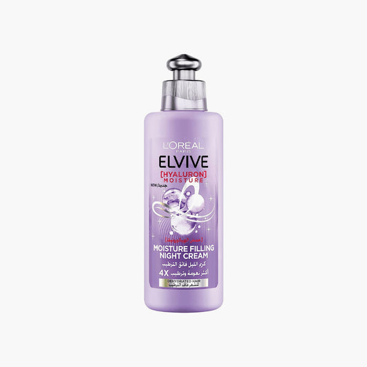 L'Oreal Paris Elvive Hyaluron Moisture Filling Night Cream For Dehydrated Hair 200ml