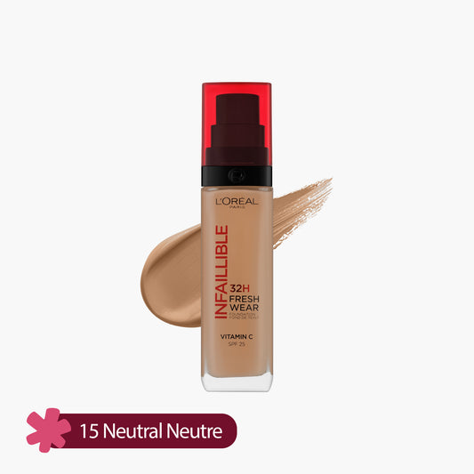 L'Oreal Paris Infallible 32H Fresh Wear Foundation SPF25 015 Neutral Neutre 30ml