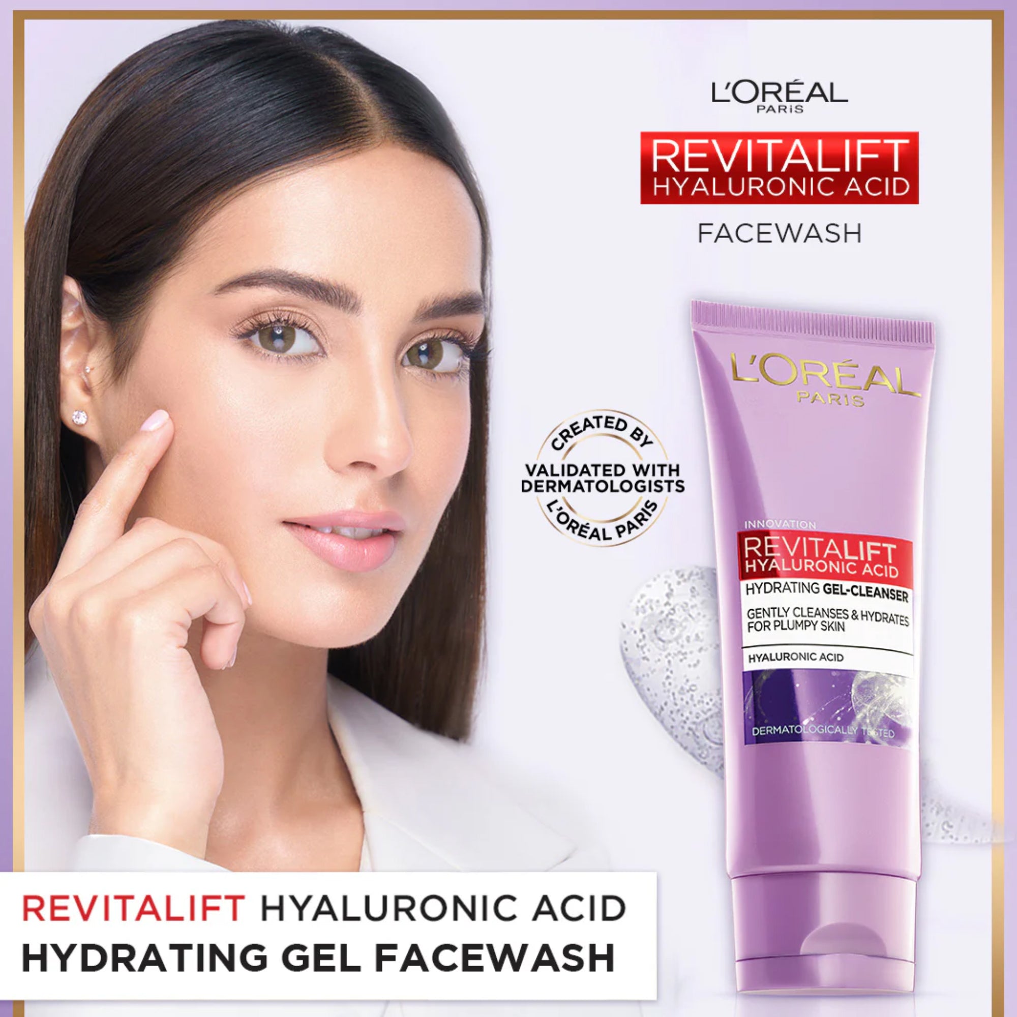 L'Oreal Paris Revitalift Hyaluronic Acid Hydrating Gel-Cleanser 100ml