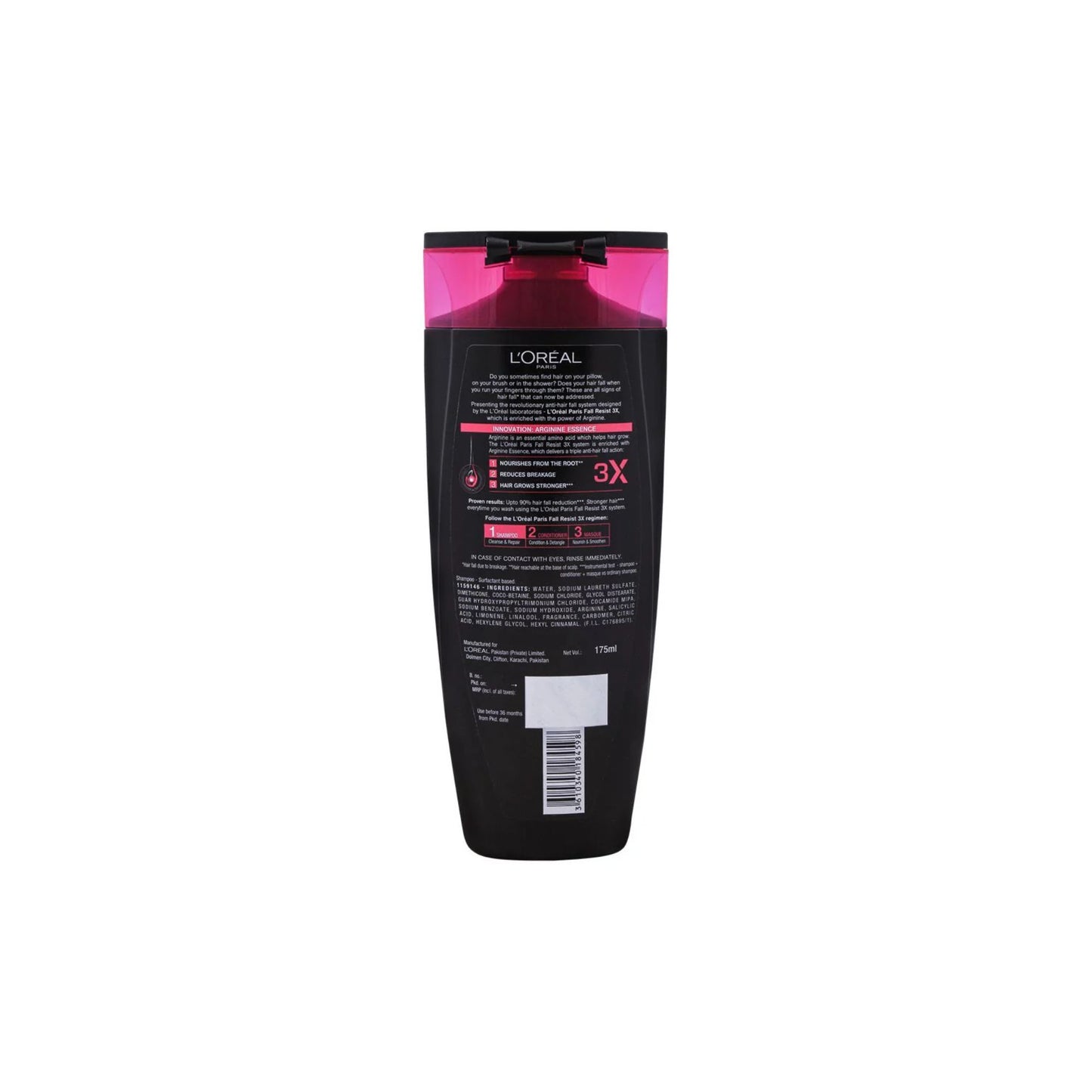L'Oreal Paris Fall Repair 3X Anti-Hair Fall Shampoo 175ml