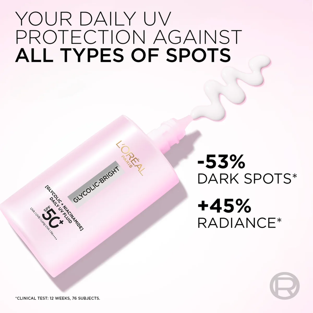 L'Oreal Paris Glycolic Bright Anti Dark Spot Daily UV Fluid SPF 50+