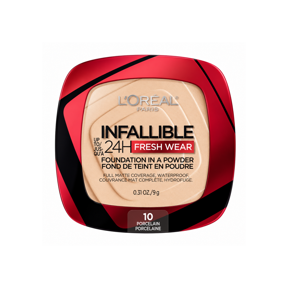 L'Oreal Paris Infallible 24H Fresh Wear Powder Foundation 10 Porcelain 30ml