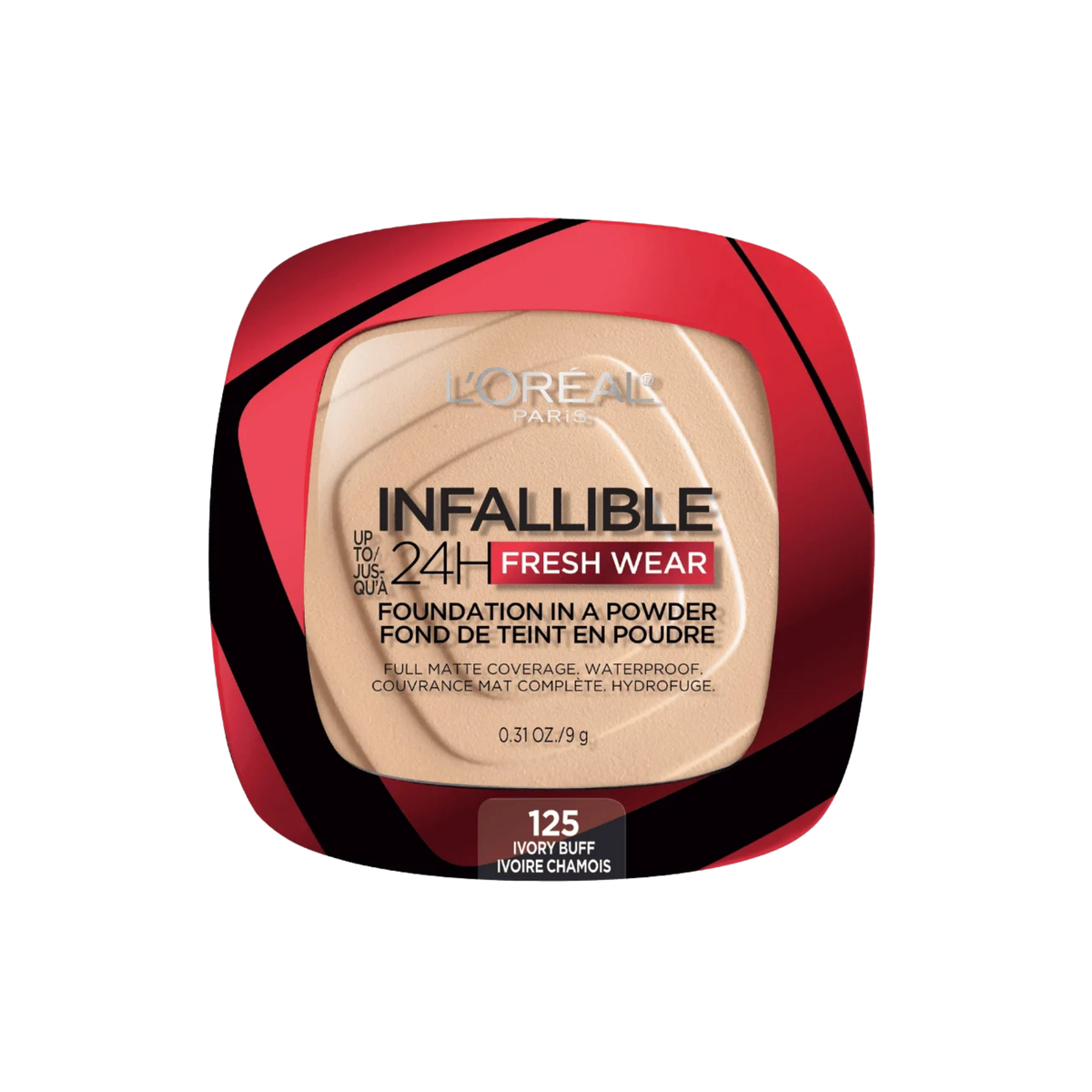 L'Oreal Paris Infallible 24H Fresh Wear Powder Foundation 125 Ivory Buff 30ml