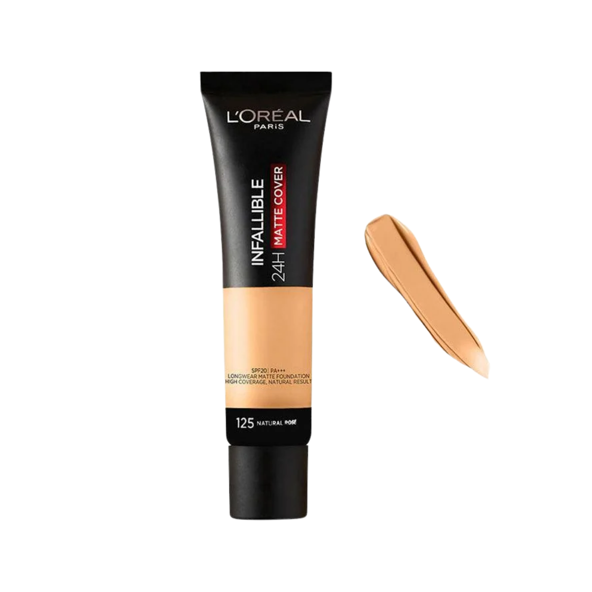 L'Oreal Paris Infallible 24H Matte Cover Liquid Foundation 125 Natural Rose