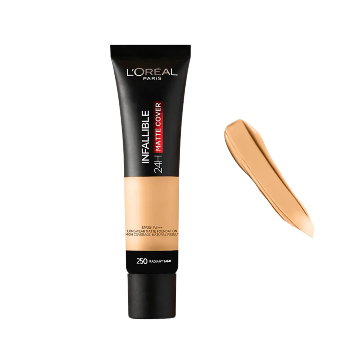 L'Oreal Paris Infallible 24H Matte Cover Liquid Foundation 250 Radiant Sand