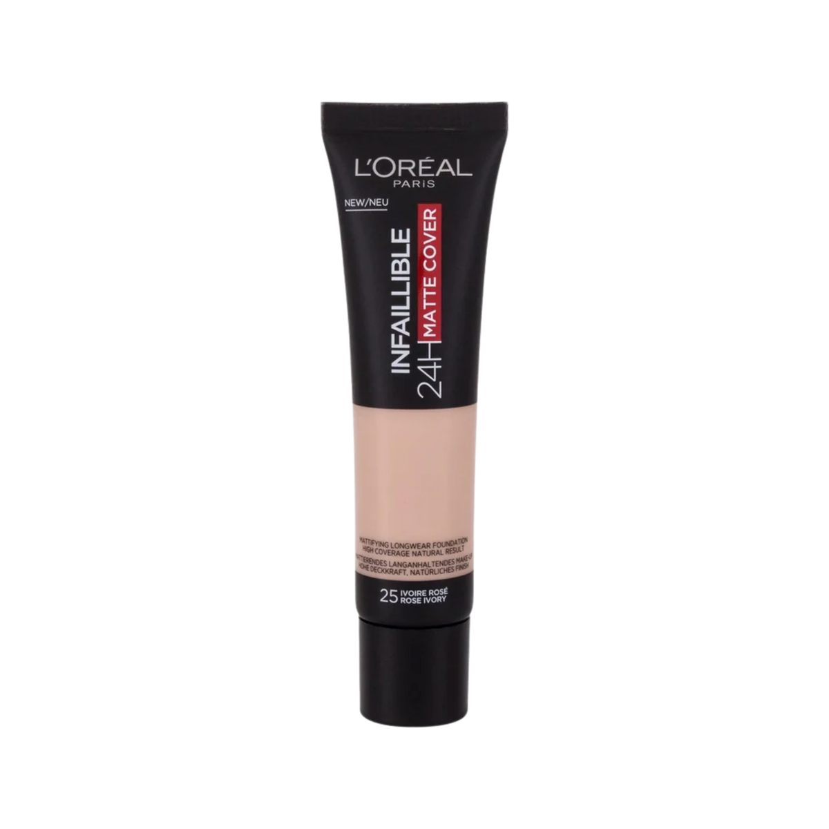 L'Oreal Paris Infallible 24H Matte Cover Liquid Foundation 25 Rose Ivory 30ml