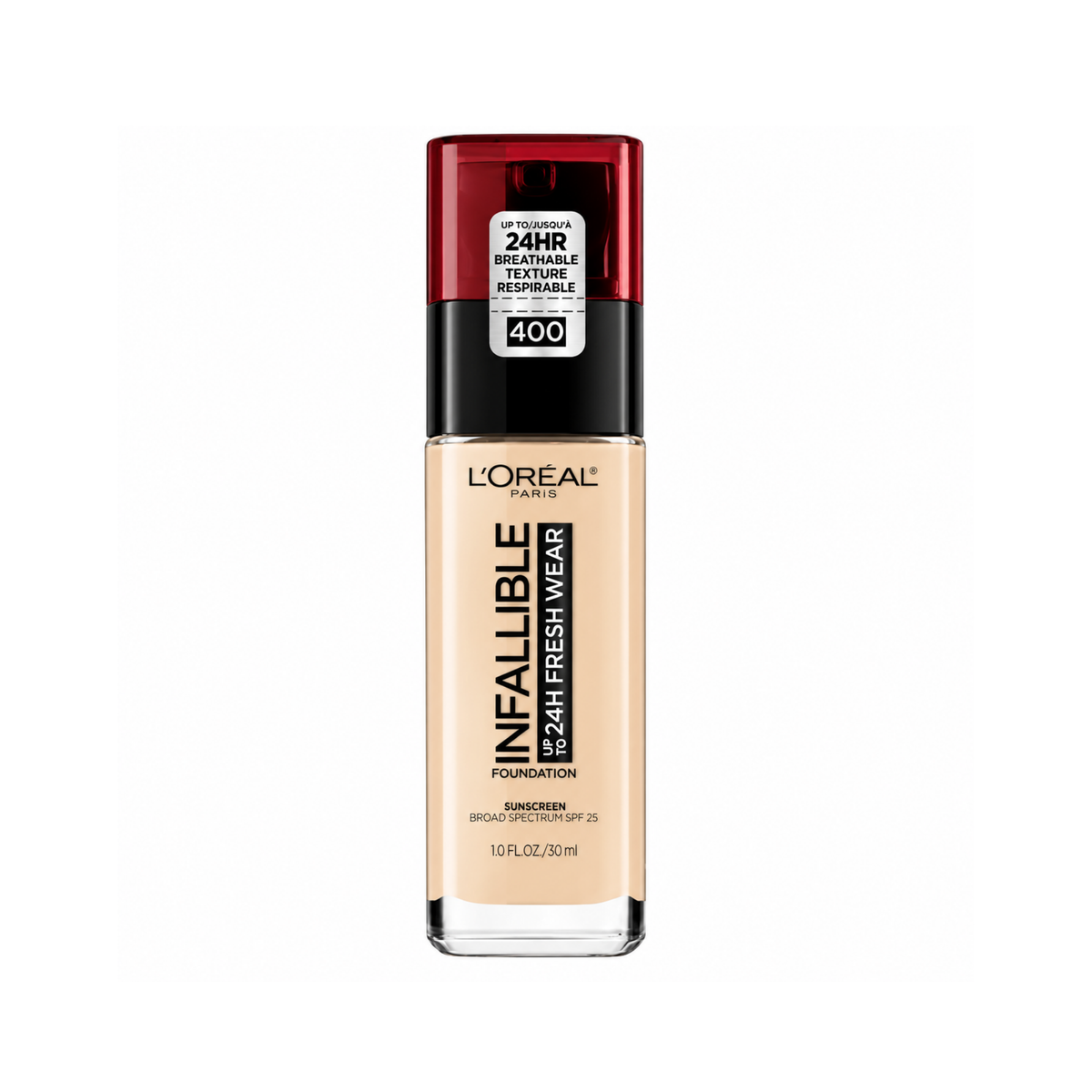 L'Oreal Paris Infallible 24 Hour Fresh Wear Foundation Lightweight 400 Pearl 30ml