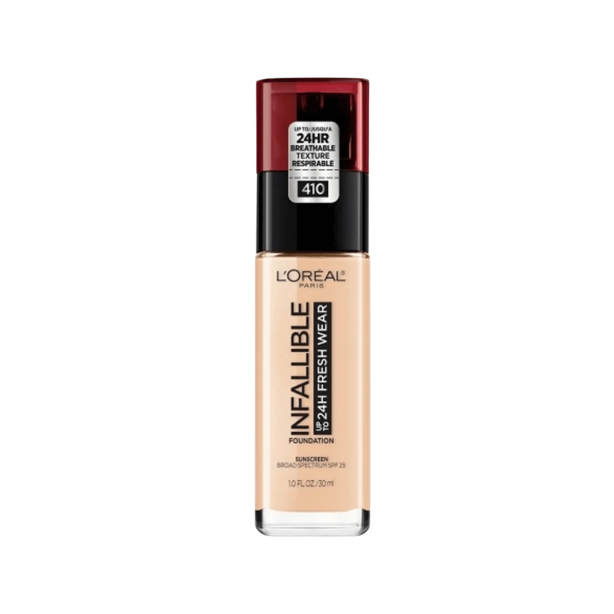 L'Oreal Paris Infallible 24 Hour Fresh Wear Foundation Lightweight 410 Ivory 30ml