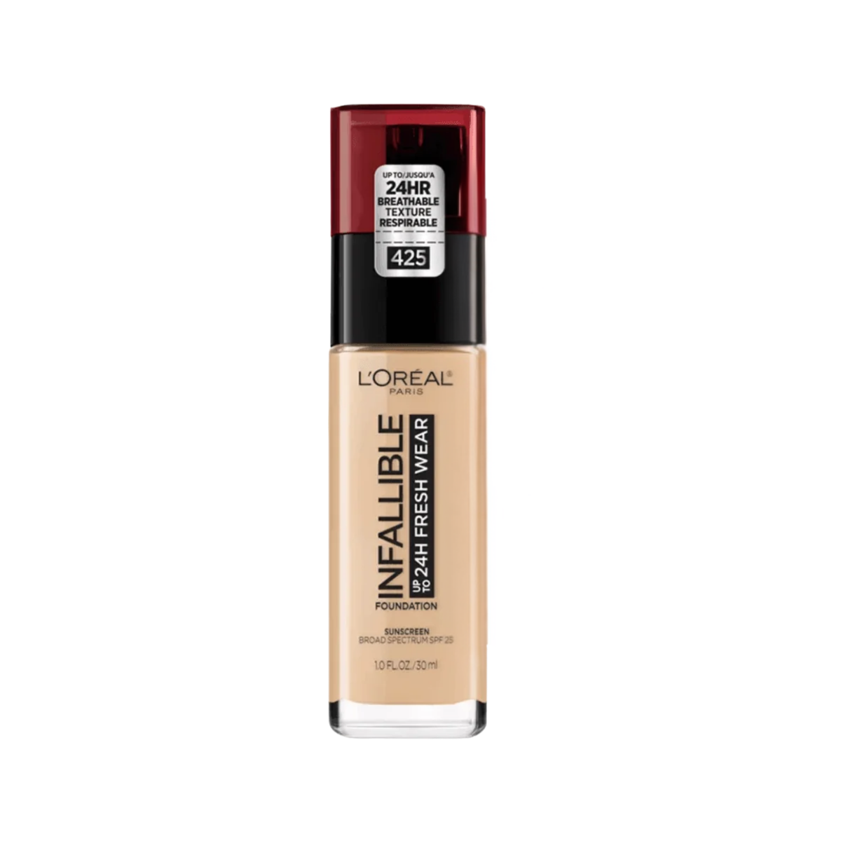 L'Oreal Paris Infallible 24 Hour Fresh Wear Foundation Lightweight 425 Linen 30ml