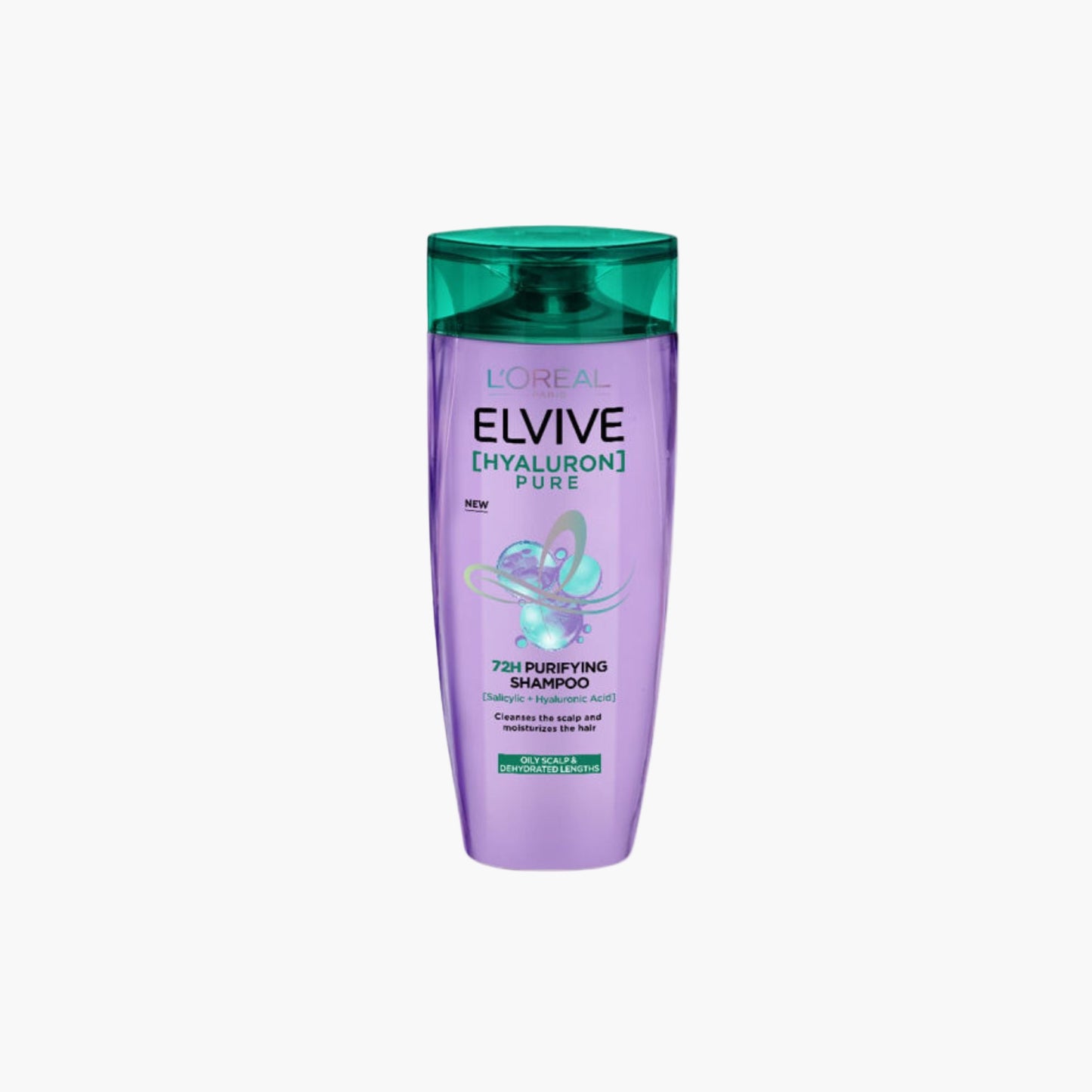 L'Oreal Paris Elvive Hyaluron Pure 72H Purifying Shampoo For Oily Scalps And Dehydrated Lengths 175ml