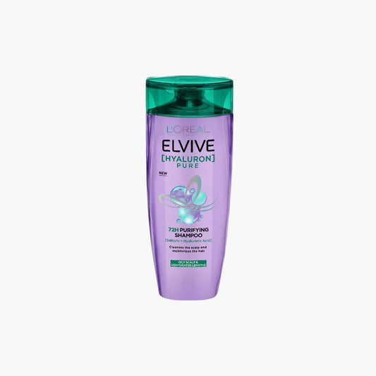 L'Oreal Paris Elvive Hyaluron Pure 72H Purifying Shampoo For Oily Scalps And Dehydrated Lengths 360ml