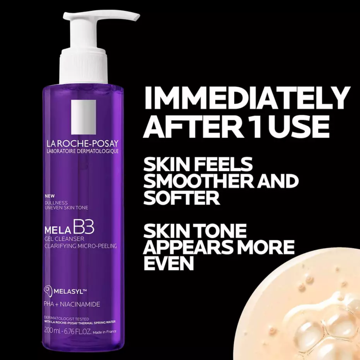 La Roche Posay Mela B3 Facial Gel Cleanser With Melasyl + Niacinamide