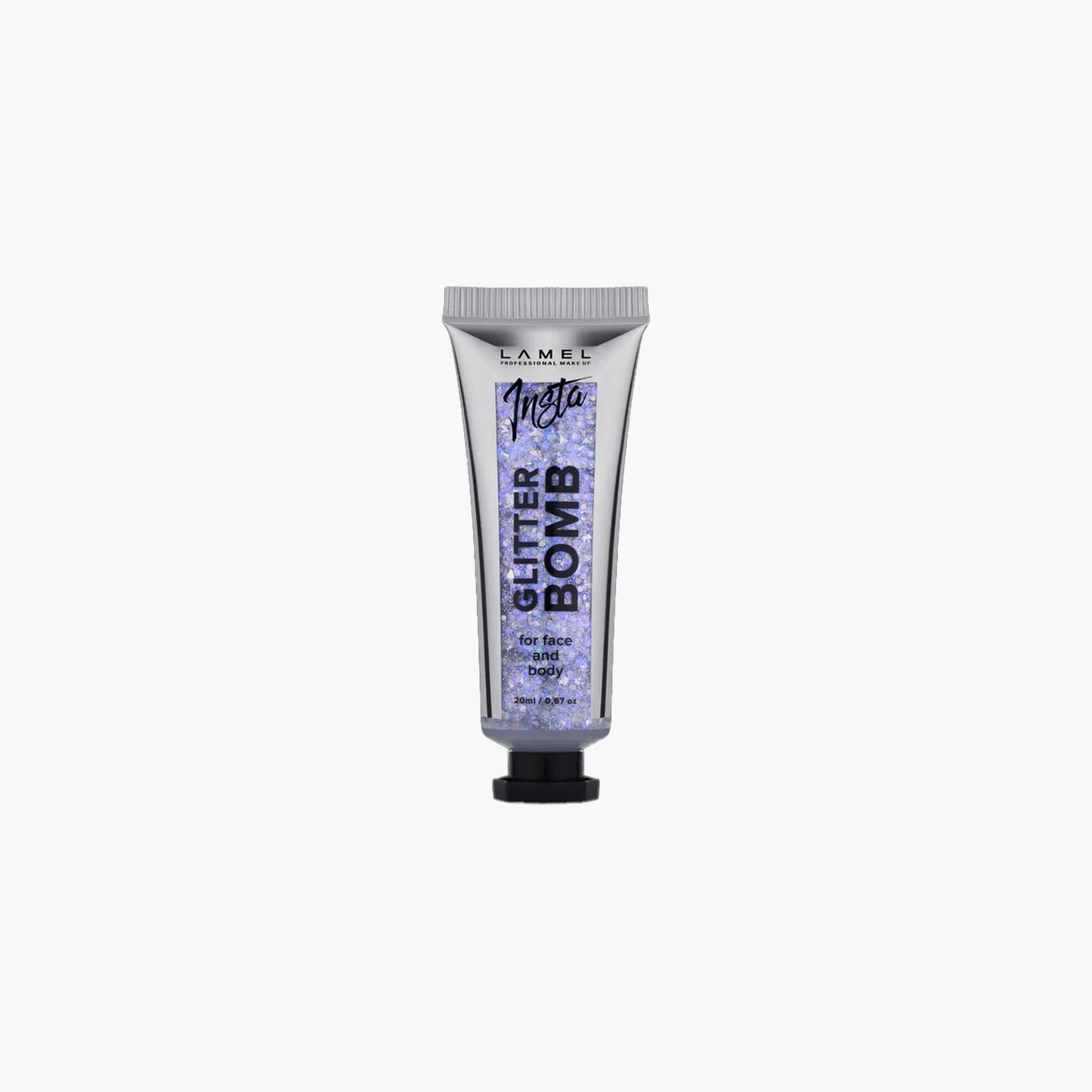 Lamel Insta Glitter Bomb For Face And Body 401 Silver 20ml - TheSkinFit