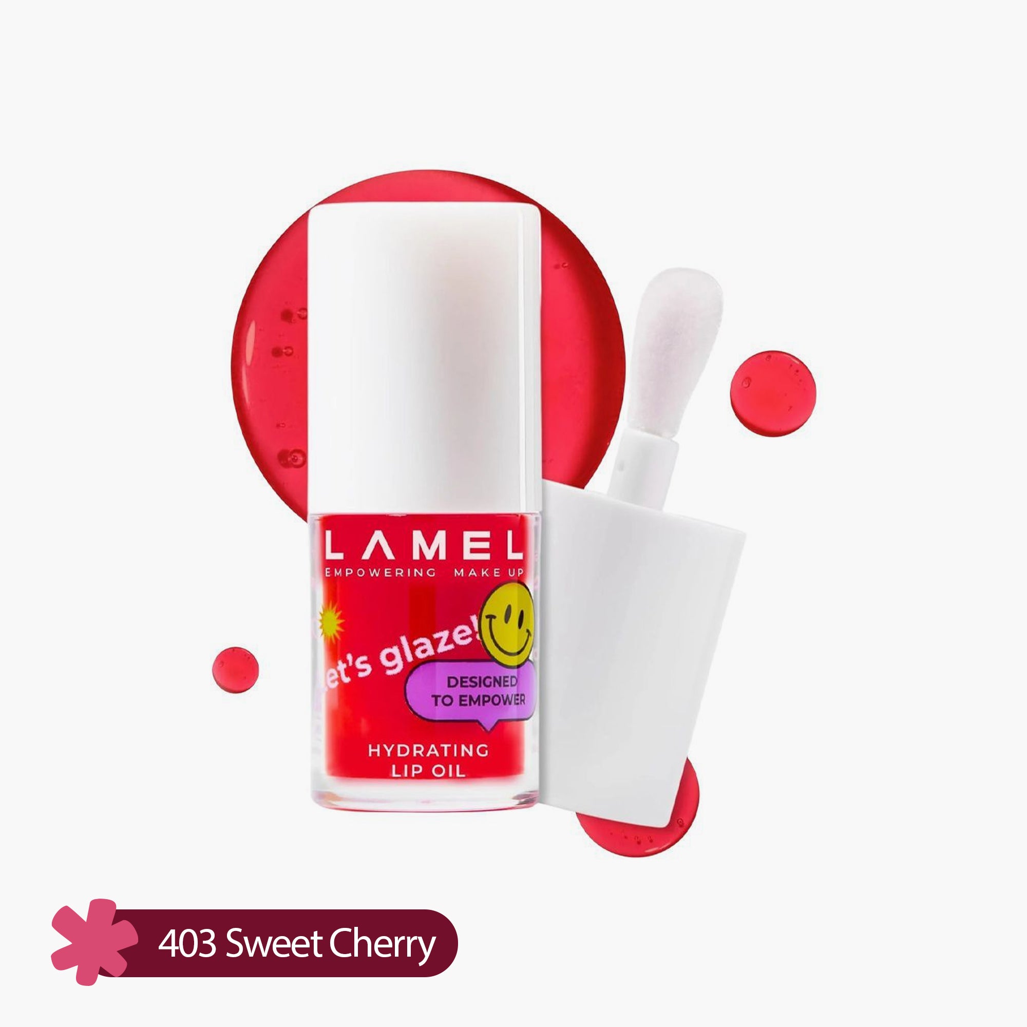 Lamel Lets Glaze Hydrating Lip Oil 403 Sweet Cherry 4ml