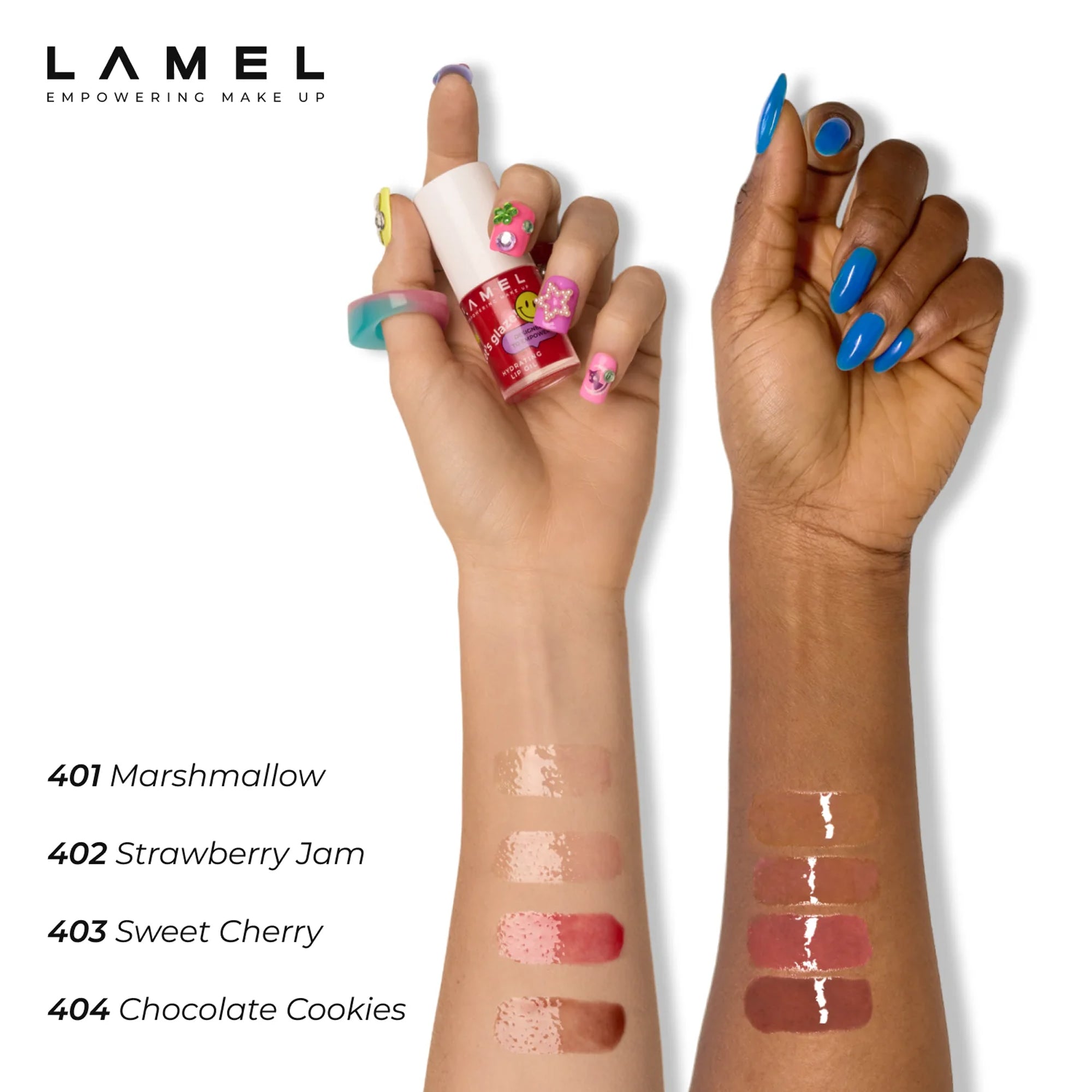 Lamel Lets Glaze Hydrating Lip Oil Shades