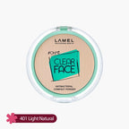 Lamel Oh My Clear Face Antibacterial Compact Powder 401 Light Natural 6gm