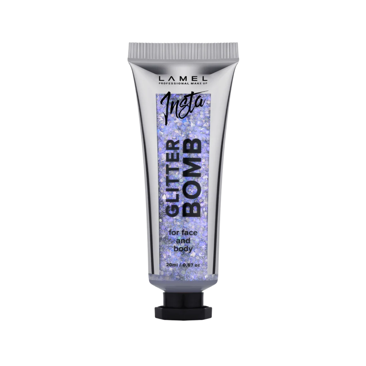 LAMEL Insta Glitter Bomb For Face And Body 401 Silver 20ml