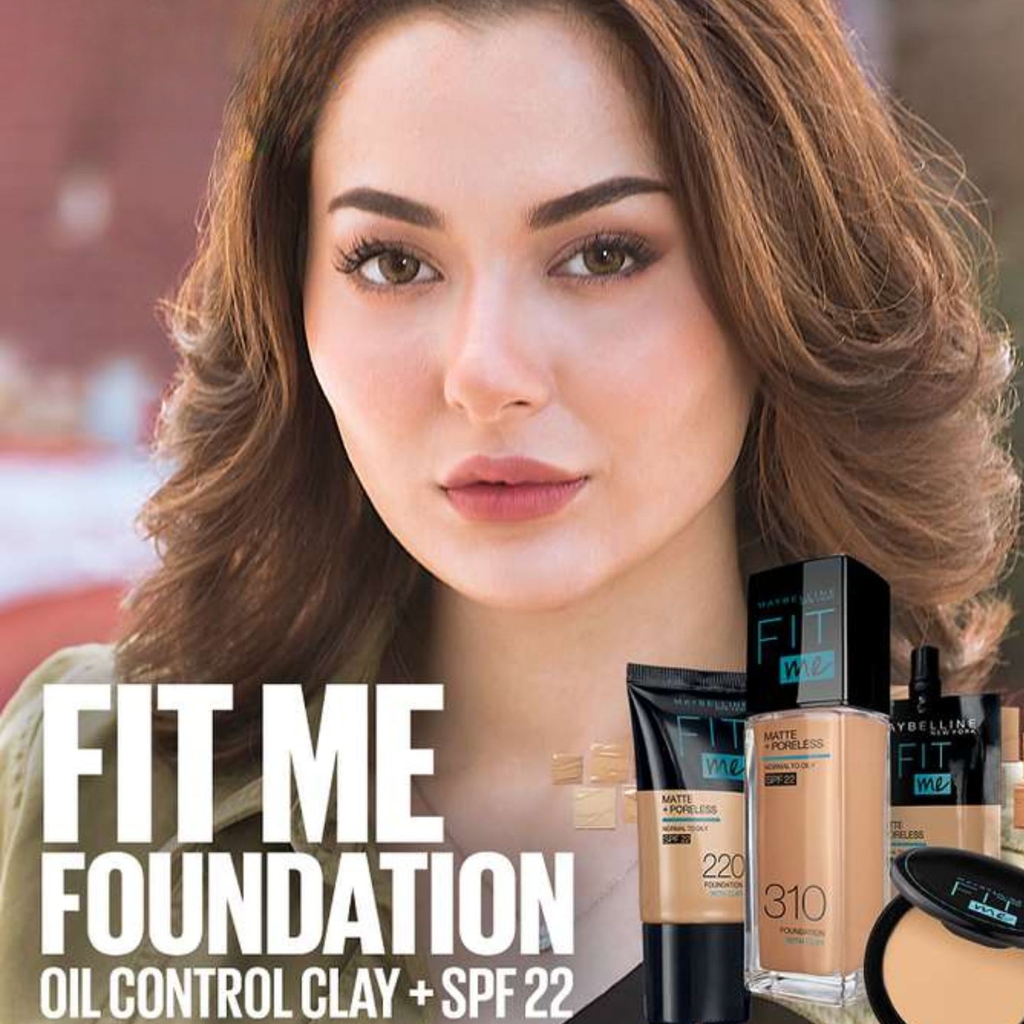 Maybelline Fit Me Matte+Poreless Liquid Foundation With Clay Normal to Oily SPF 22 330 Toffee 30ml