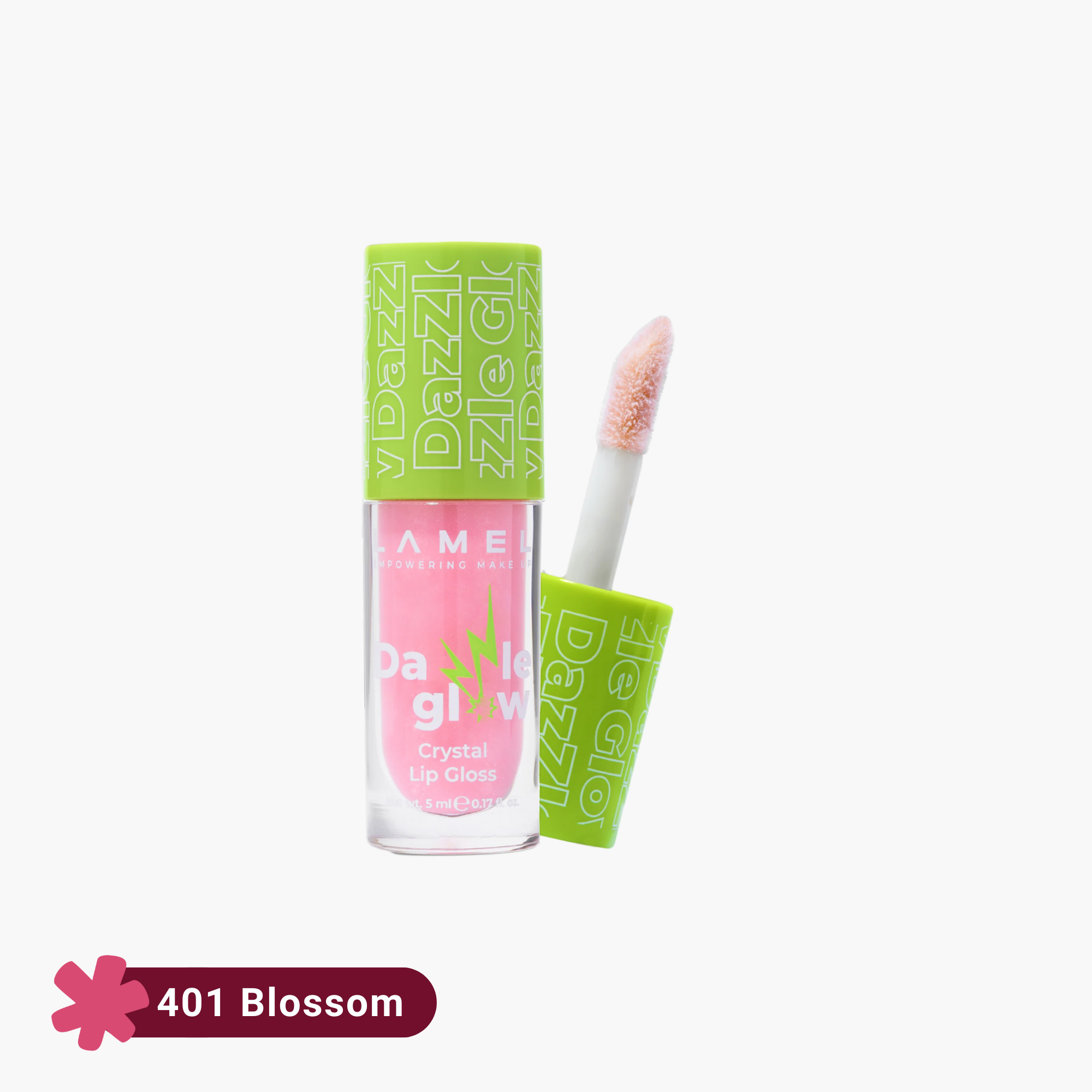 Lamel Dazzle Glow Crystal Lip Gloss 401 Blossom 5ml