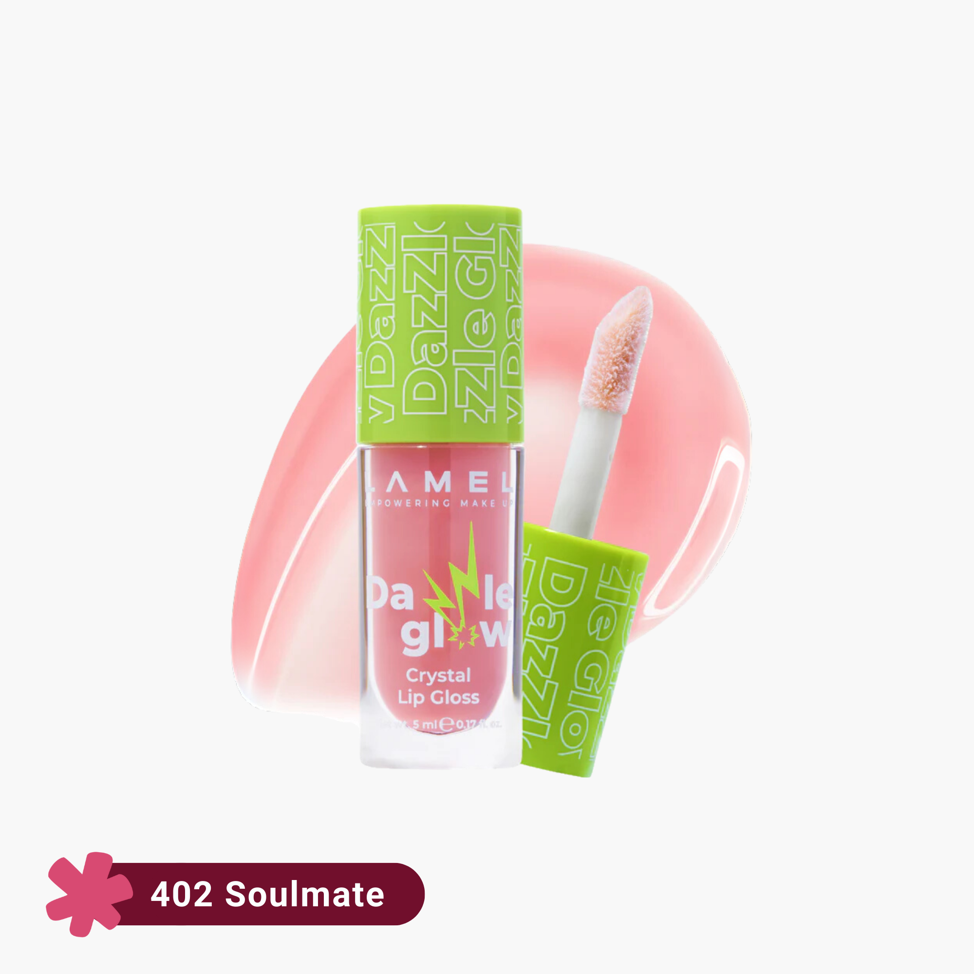 Lamel Dazzle Glow Crystal Lip Gloss 402 Soulmate 5ml