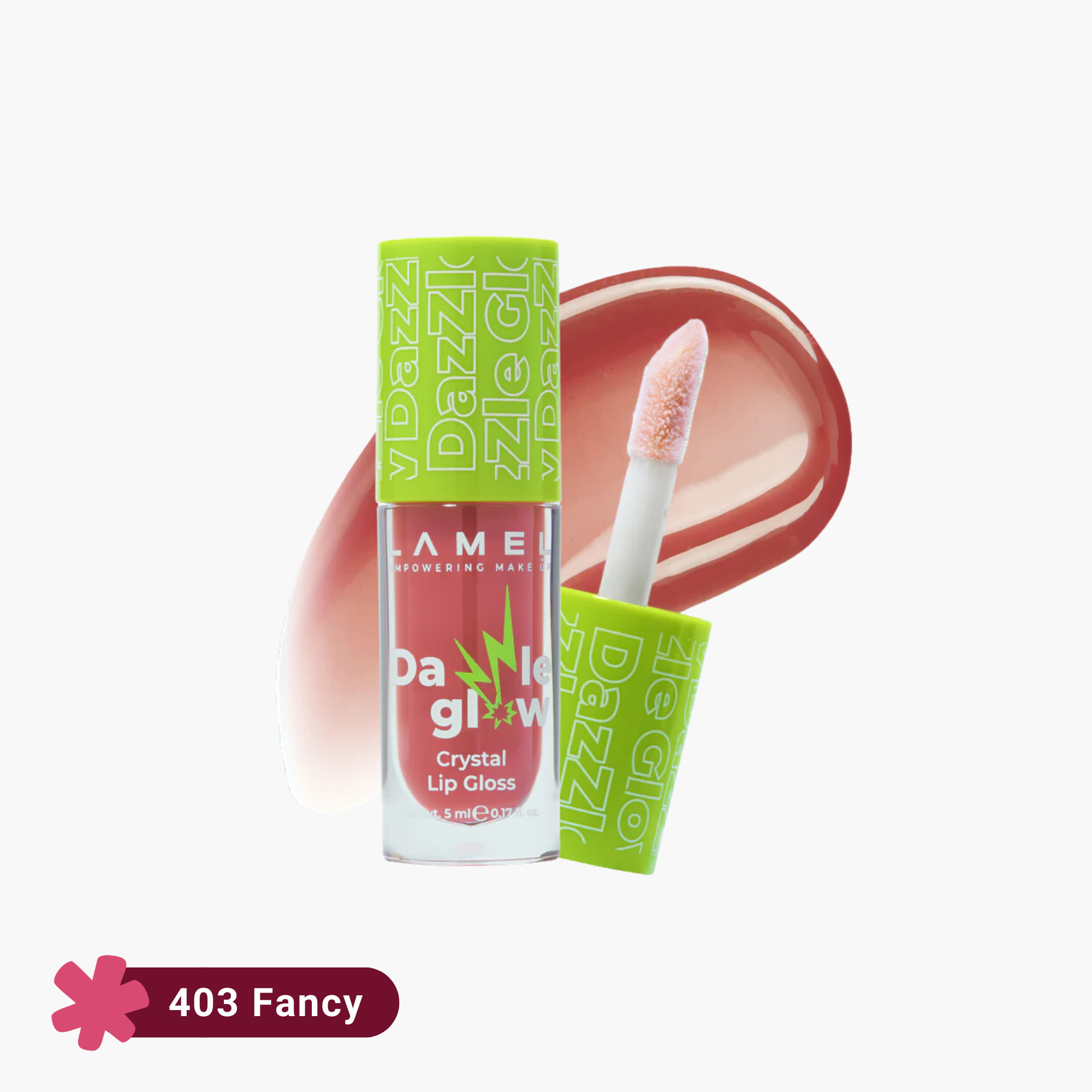 Lamel Dazzle Glow Crystal Lip Gloss 403 Fancy 5ml